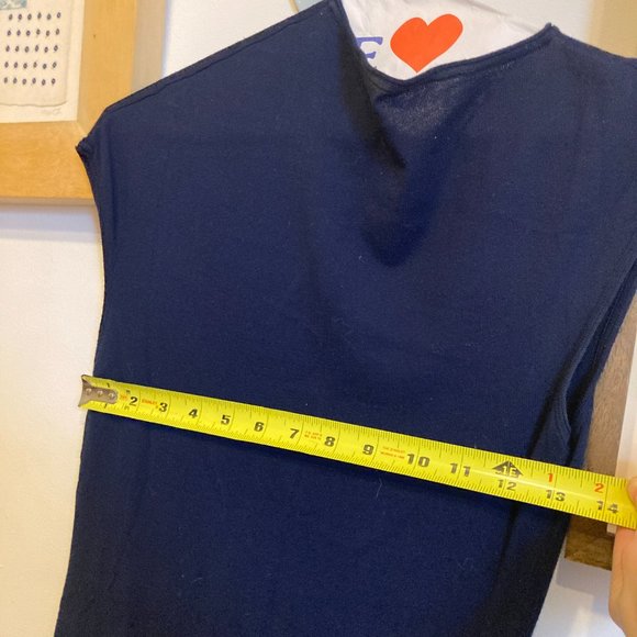 Jil Sander Asymmetrical Collar Bodycon Blue Knee-Length Dress S - Picture 8 of 11